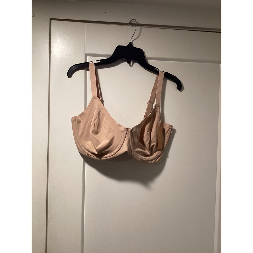 SKIMS Fits Everybody Unlined Demi Bra Mica Tan 40DDD BR-UWR-2293 NWT